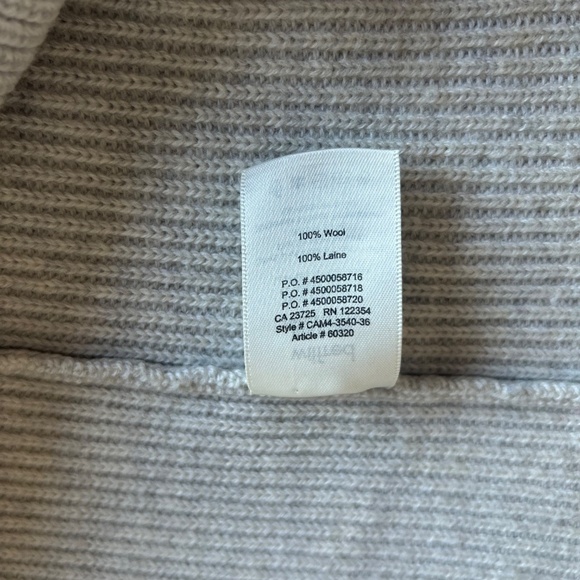 New Wilfred Aritzia Mock Neck Grey 100% Wool Sleeveless Sweater Size M - Picture 12 of 12